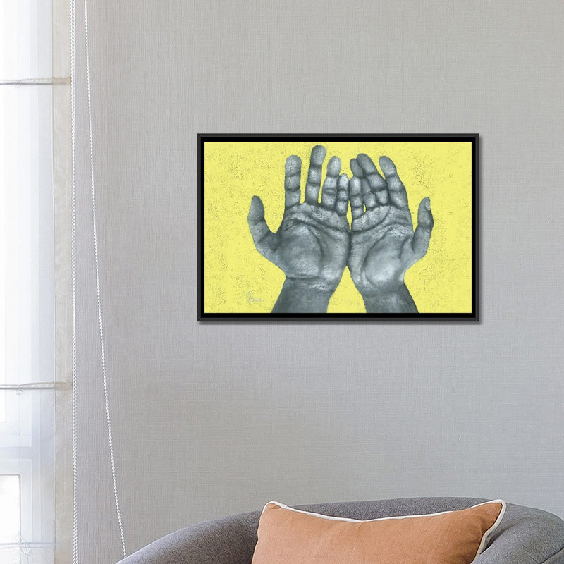 «Take A Look At Its Hands», reproduction d'art murale encadrée, H 18 po x l 26 po, Noir