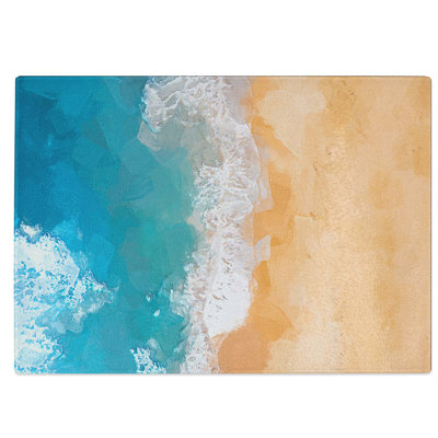 Tempered Glass Beach in Australia Chopping Board
