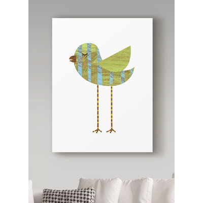 «Band Legged Blue Stripe» par Kaior, impression sur toile tendue