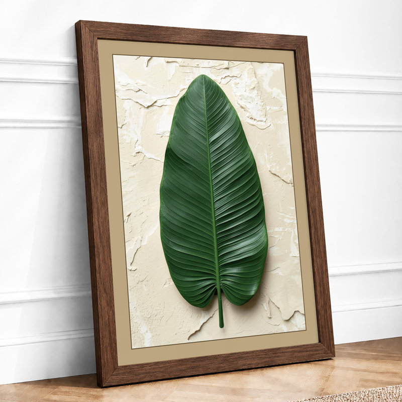 Tropical Leaf Study Botanical - Print, Walnut, A3 - 42.0 x 29.7 cm