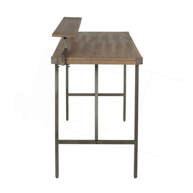 Table de comptoir industrielle Gia Fordwich, H 43 po x L 26,75 po x l 49,75 po, Naturel