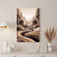 Abstrait, art abstrait sur toile canevas avec couches de terre-553007082