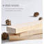 Buffet en bois massif, fer et verre de style Wabi-Sabi