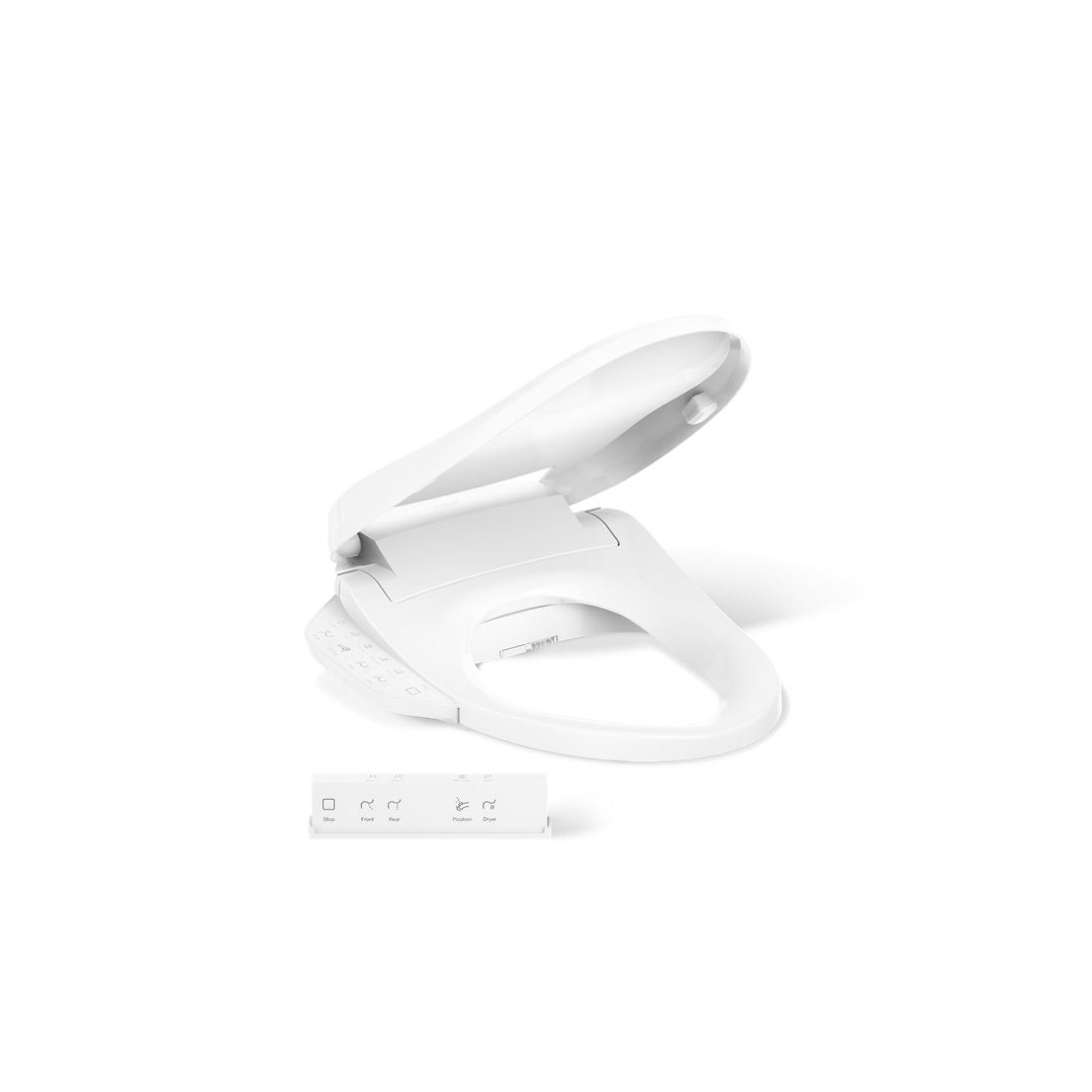 Purewash E725 Elongated Bidet Toilet Seat With Remote Control Kohler 
