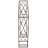 17'' W x 80'' D Iron Arbor-88932711