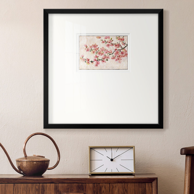 " Cherry Blossom Composition I ", 17" H x 17" W x 1.25" D