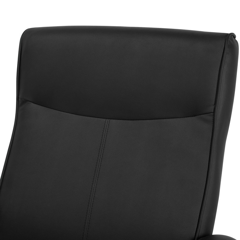 Adan 67cm Wide Glider Ergonomic Recliner, Black