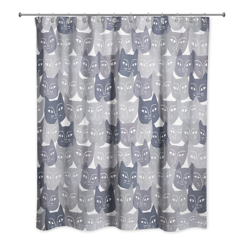 Animal Print Shower Curtain with Hooks Included