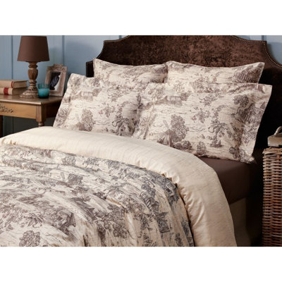 Chateau 100% Cotton Flatweave Toile Flat Sheet