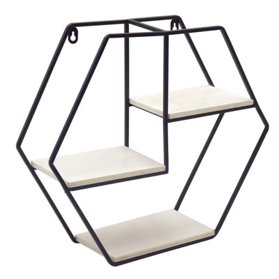 Hexagon Wall Shelf