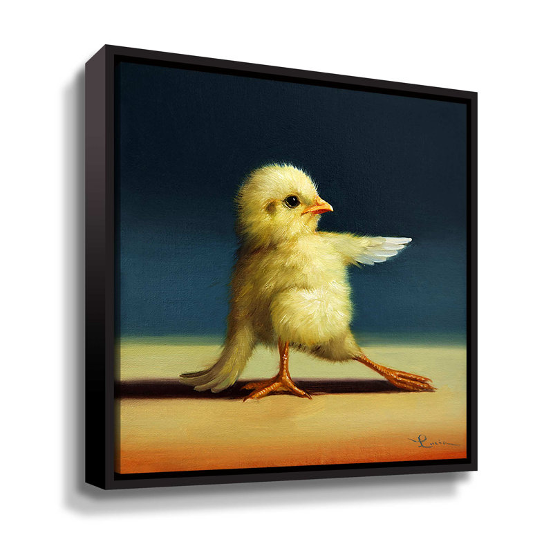 Yoga Chick Bend Knee Gallery, Black Floater Frame, 18" H x 18" W