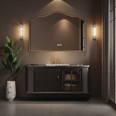 Armoire de salle de bain française haut de gamme simple