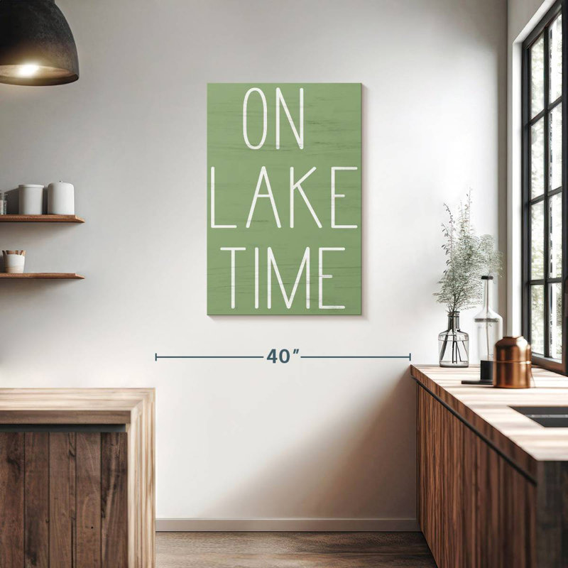 Tergel On Lake Time, 36" H x 24" W
