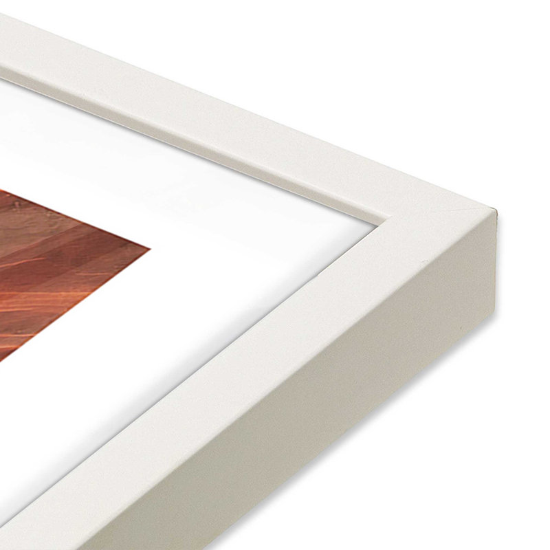 Sculpté par le temps, édition n° 2, Cadre blanc opaque, H 10 po x l 8 po x P 1,25 po