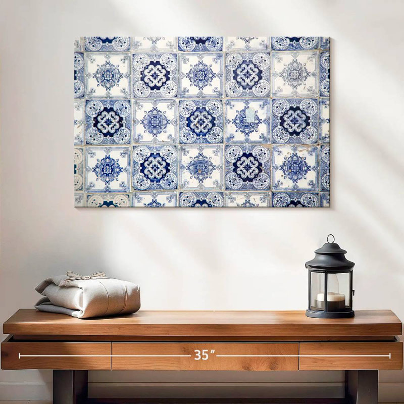 Kerner Azulejo Tiles In Lisbon, 16" H x 24" W