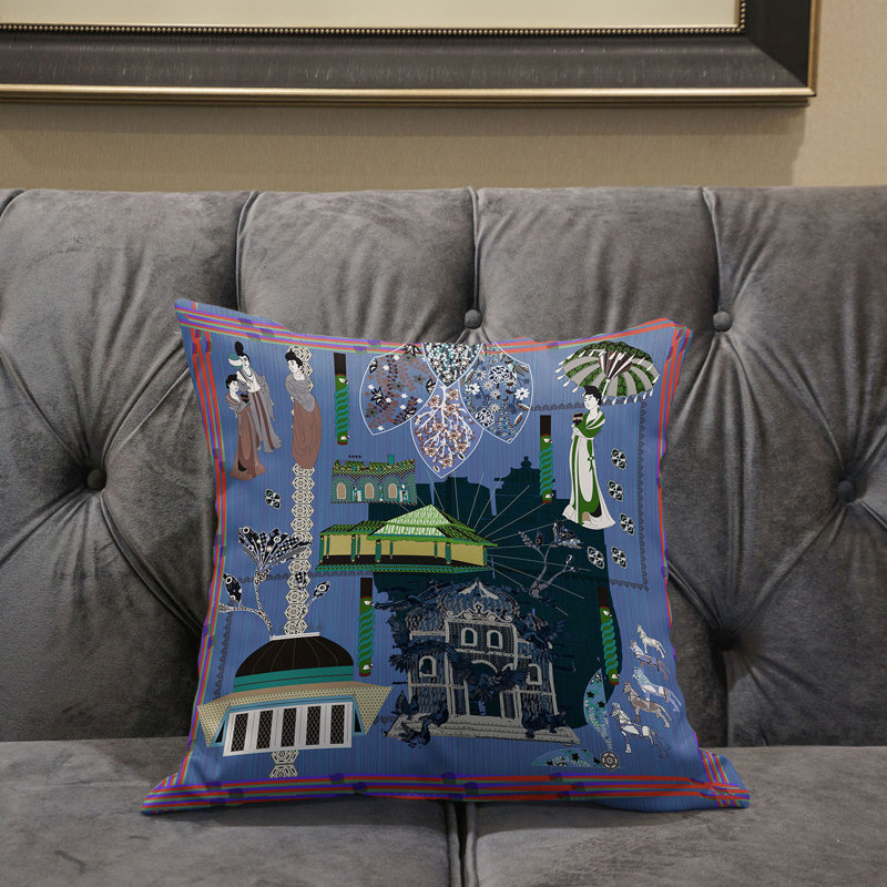 Housse et insert de coussin décoratif en polyester, 20 po x 20 po