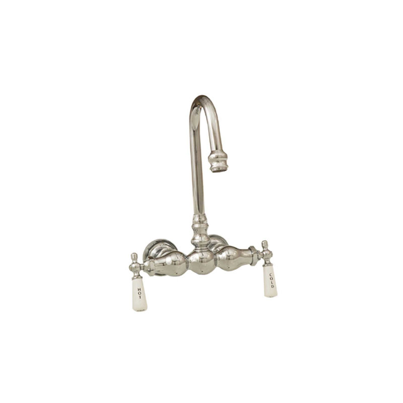 Tub Mount Gooseneck Faucet, 3 Ball P0149-1 by Strom Living, Chrome