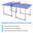 Mid-Size Table Tennis Table Foldable & Portable Ping Pong Table Set for Indoor & Outdoor Games with Net