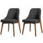 Chaise rembourrée en bois massif H 32,7 po-1586172593