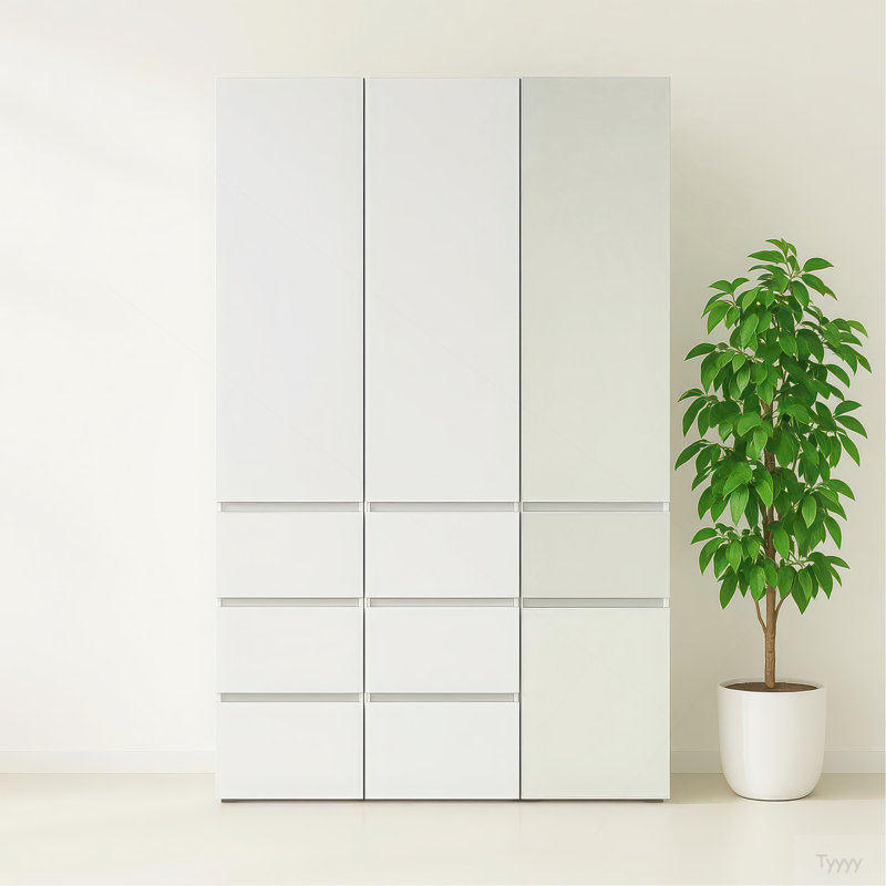 Armoire modulaire en bois avec miroir Elise