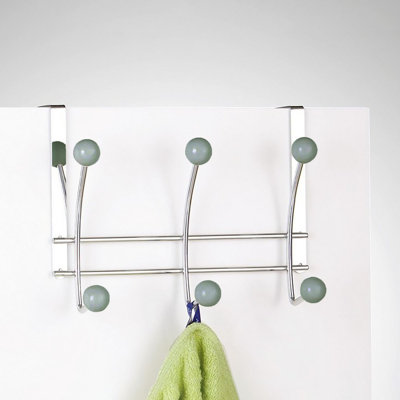 6-Hook Over-the-Door Hook Rack