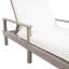 Chaise longue d'extérieur réglable à 5 positions avec structure en bois massif, coussins épais et accoudoirs Jovi-126554039-126554038