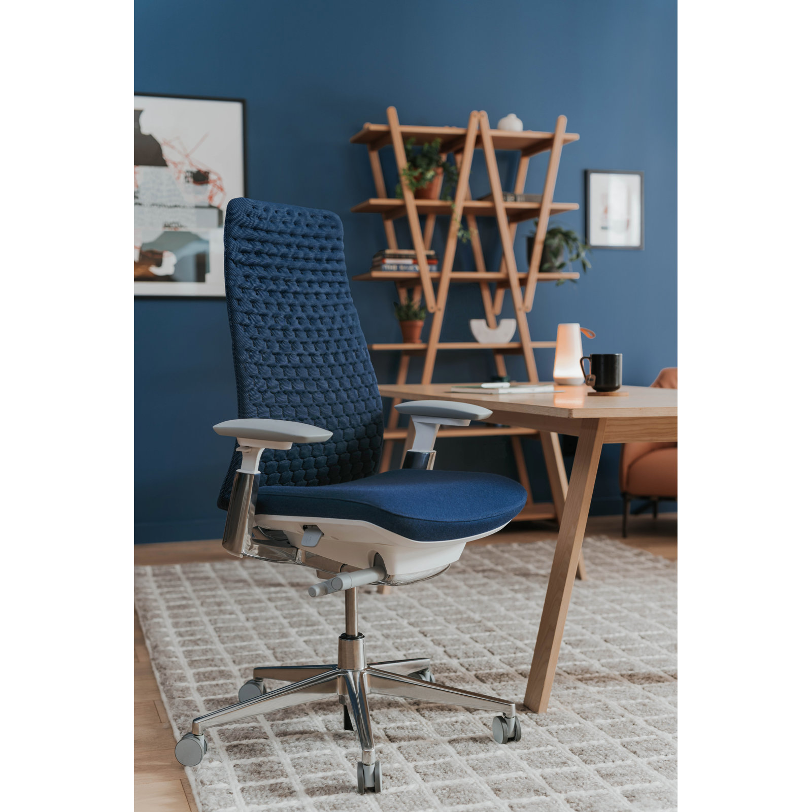 Fern Office Chair with Lumbar Support, Yes, Charcoal Black