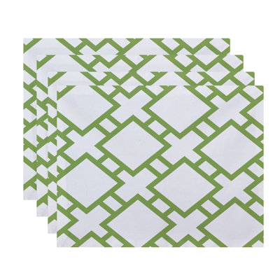 Noxon Polyester Geometric Rectangle Placemat