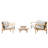 4 Piece Sofa Seating Group With Cushions