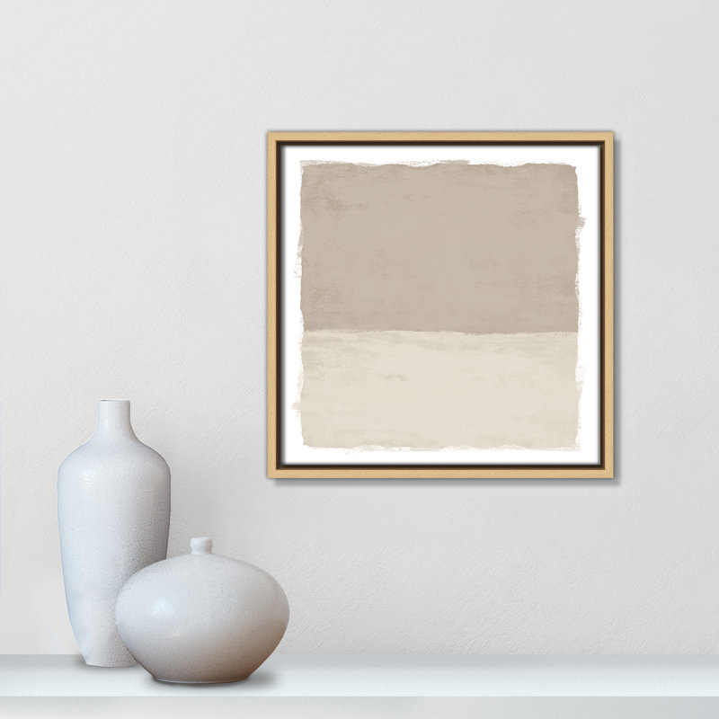 «Silent Sands I» par Natalie Carpentieri, Naturel, H 13,5 po x l 13,5 po