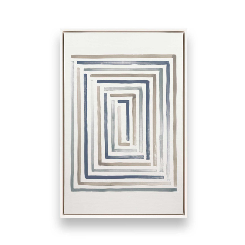 Linear Visions II, reproduction sur toile, H 18,75 po x l 12,75 po, Blanc opaque