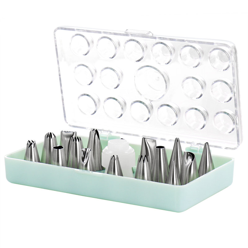 Stainless Steel Cake Decorating Nozzles 16-Piece Set