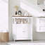 Armoire de rangement moderne avec plateau en bois naturel