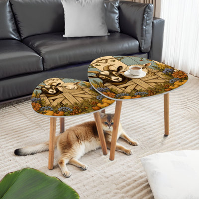 Ensemble de 2 tables gigognes Triangle Nesting