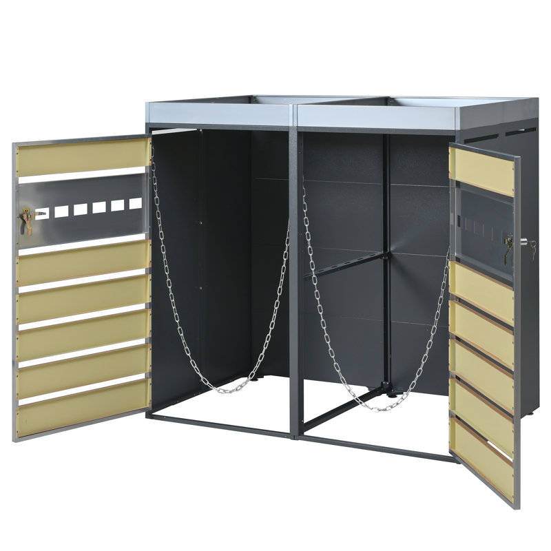 Metal Double Bin Store
