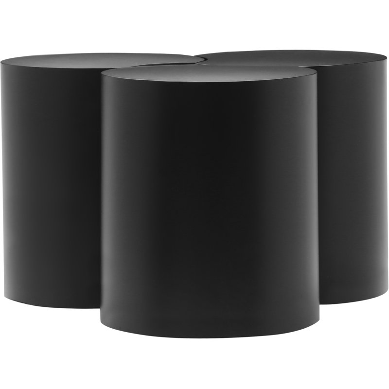 Ensemble de 3 tables de groupage Hylie, Noir