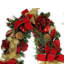 Red And Gold Magnolia Garland