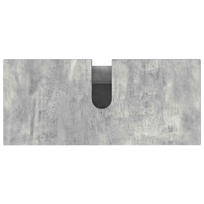 80cm Bathroom Vanity Base Only, Concrete Grey