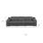103" Dark Gray Italian Leather Reclining USB Sofa