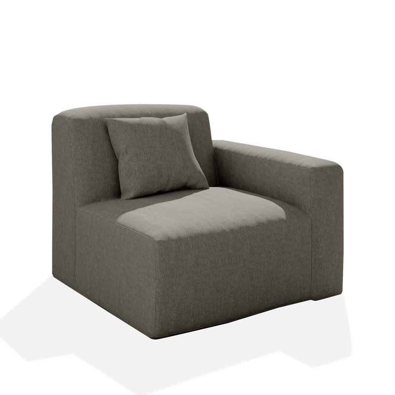 Canapé d'extérieur pour patio, Gris foncé