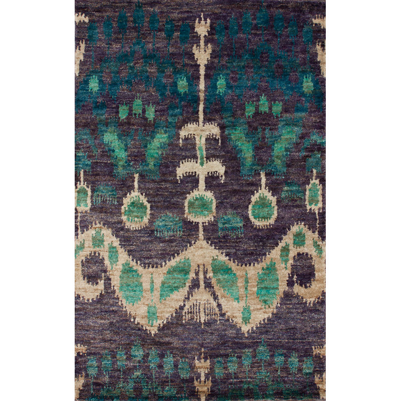 Tapis ikat Torrance Blanca, 7 pi 7,2 po x 9 pi 6 po