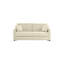 Canapé-lit en cuir grainé italien de 80 po avec matelas en mousse à mémoire de forme Mirabelle-117463954