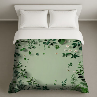Housse de couette florale Greenery Bedding