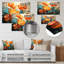 «Tropical Orange and Green Foliage II», reproduction d'art mural en métal tropical-978349535