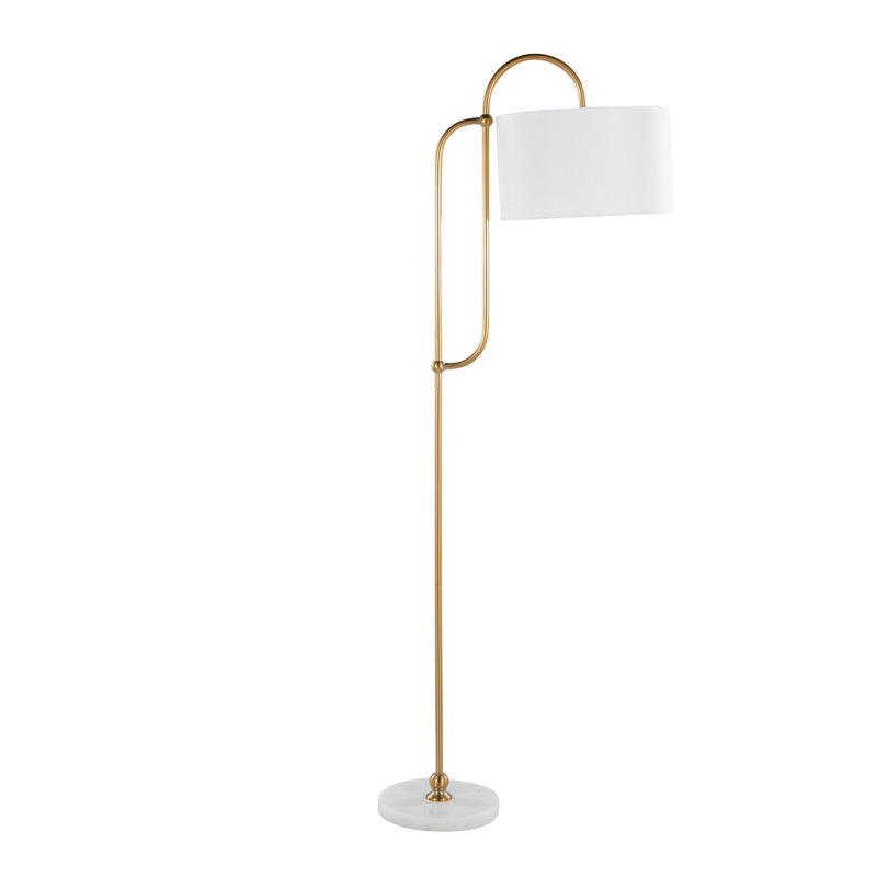 Glam/Art Deco Metal Floor Lamp
