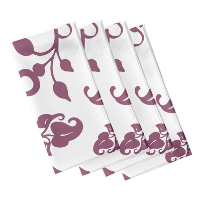 Chande Polyester Floral Square Napkin