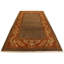 Tapis unique brun / rouille de 4 pi 1 po x 5 pi 9 po Abigale