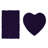 Schoenberger Heart and rectangle Shape Bath set (Set of 2)-44014561