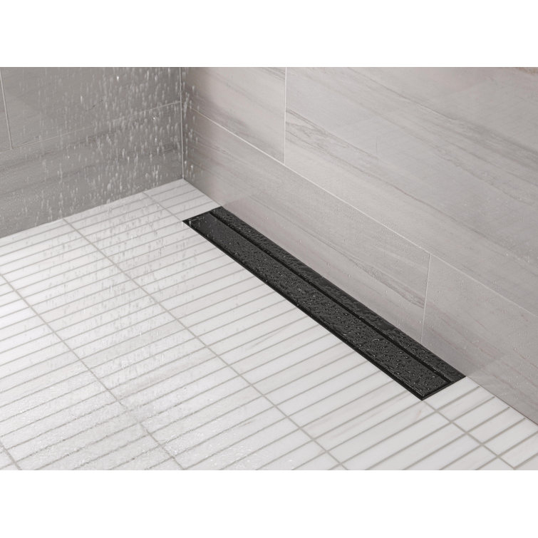 24" Linear Shower Drain Wall Edge