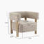 Fauteuil d'appoint rembourré Boucle-100205299